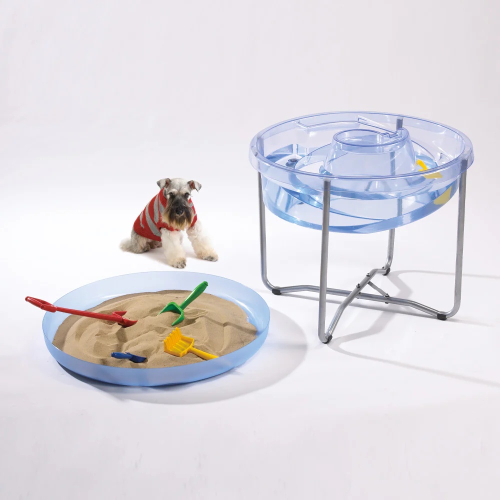 EDX Education - Sand & Water Sensory Tray Round Table with 58cm Stand - Image 2