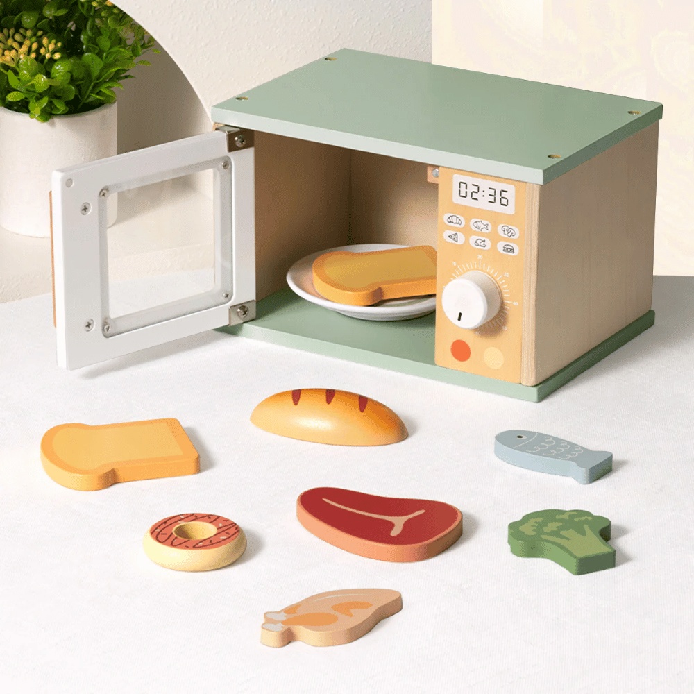 TookyToy - Pretend Play Microwave Oven Toy Set - Image 7