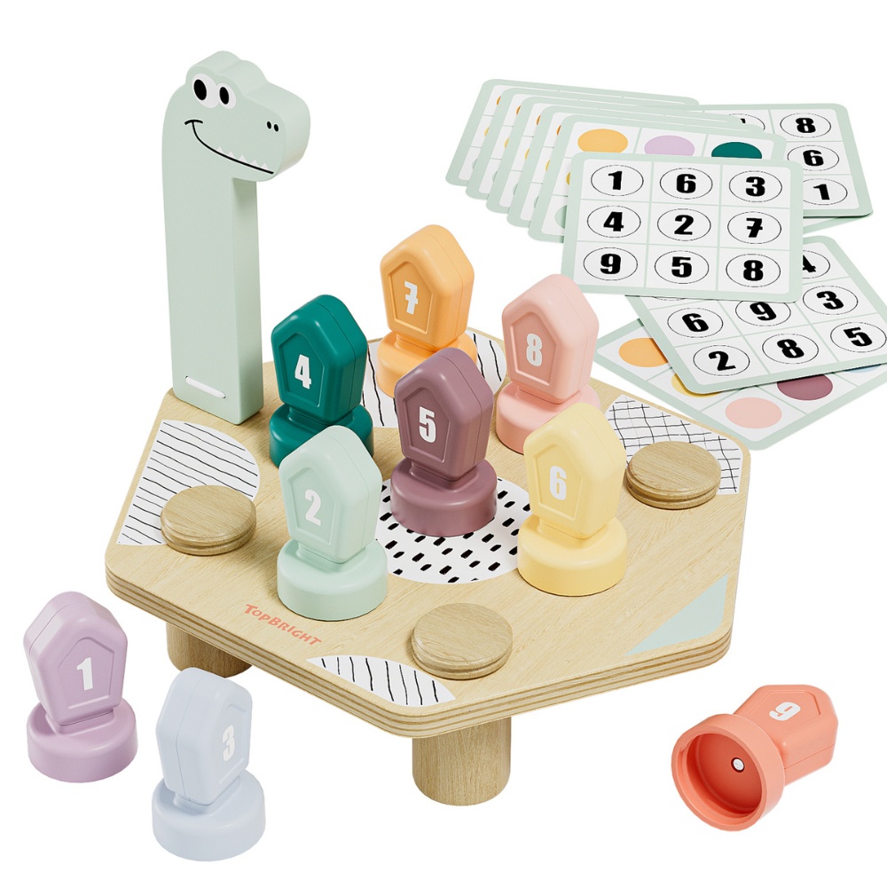 TopBright - Dino Twist Game - Color Number Matching Pattern Toy for Toddlers - Image 2