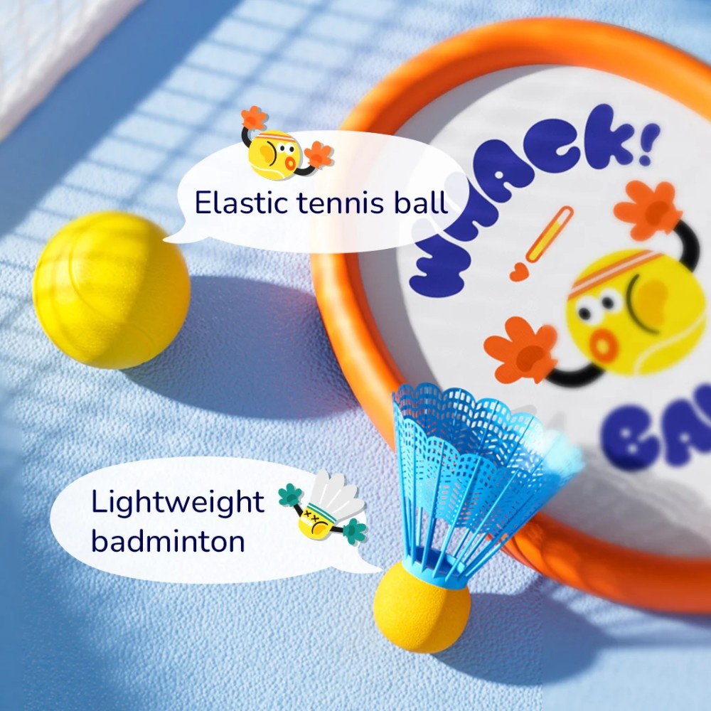 Mideer - 2-in-1 Badminton Tennis Set for Kids - Outdoor Sports Toy - Image 4