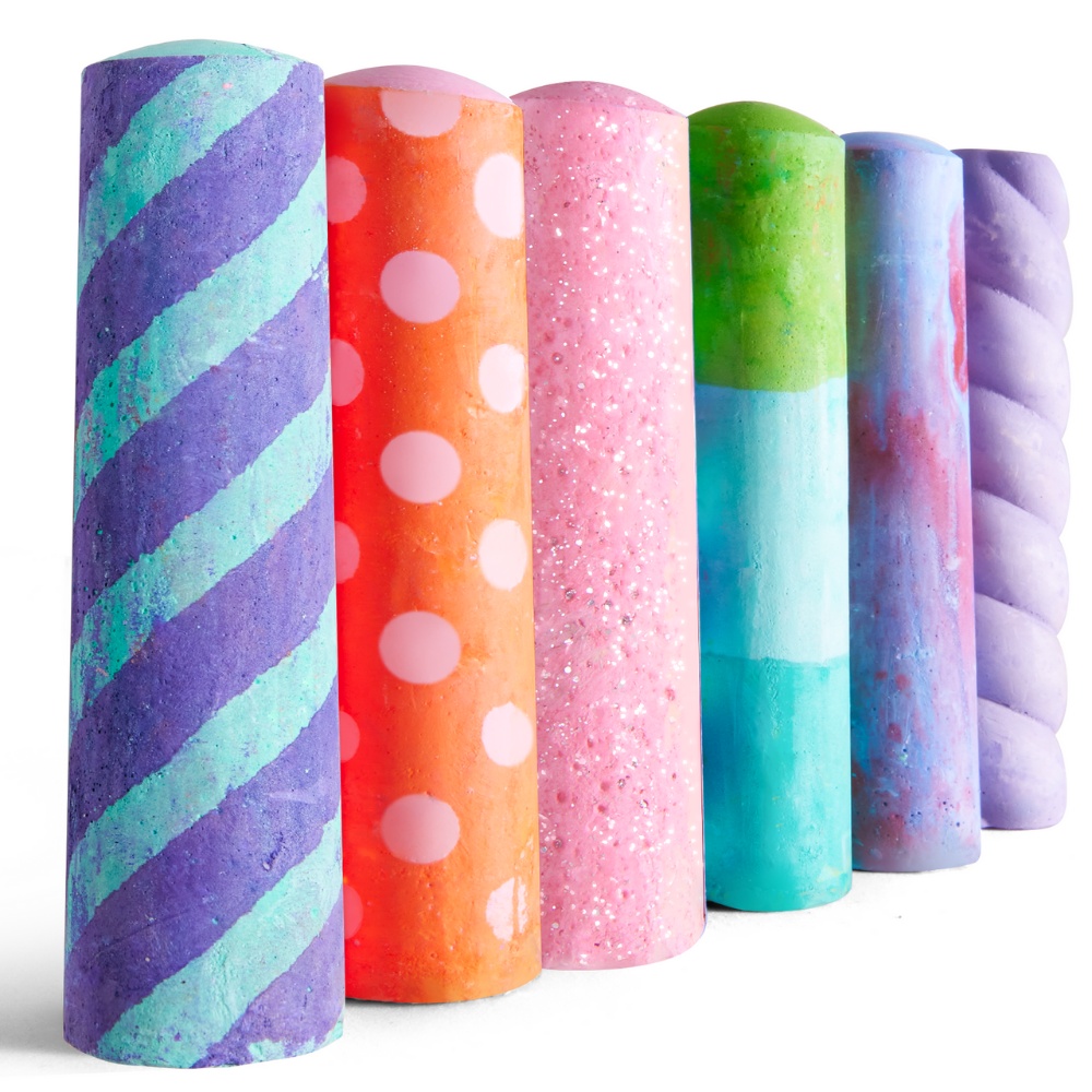 Jar Meló - Sidewalk Giant Chalk with Holders - 36 Rainbow Colours - Image 4
