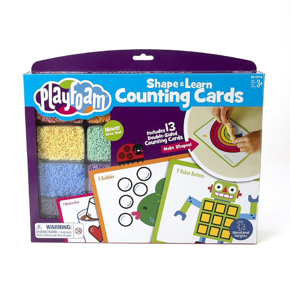 Educational Insights - Playfoam® Sensory Dough - Shape & Learn Counting Cards - Image 5