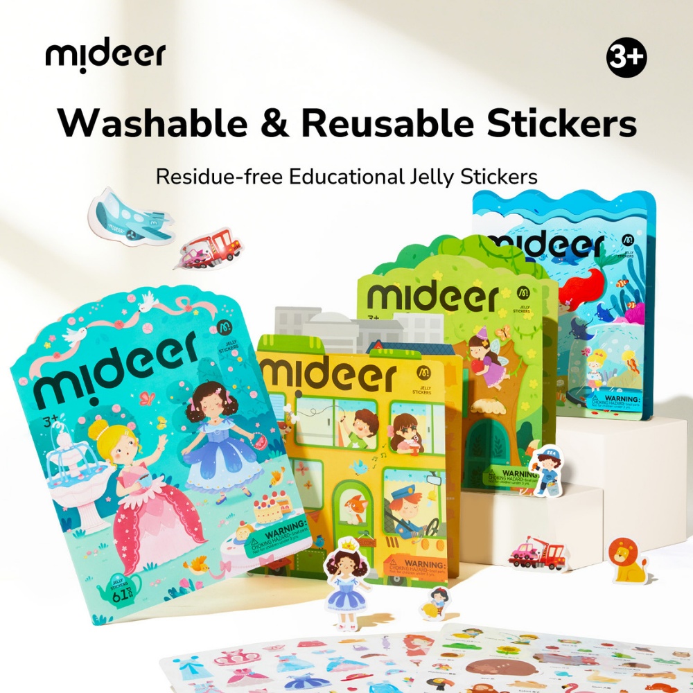 Mideer - Reusable Jelly Sticker Set: Incredible Aquarium - Early Learning Activity - Image 5