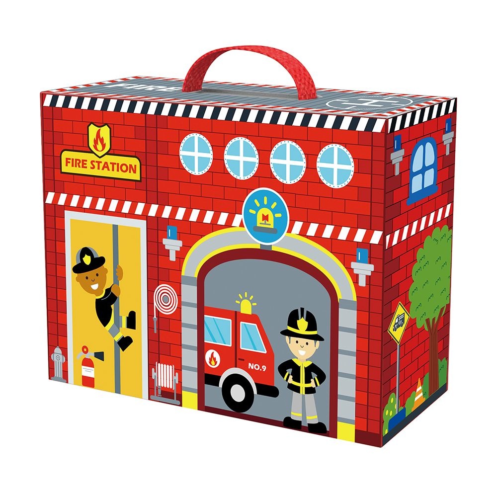 TookyToy - Pretend Play Story Box: Fire Station Toy Set - Image 6