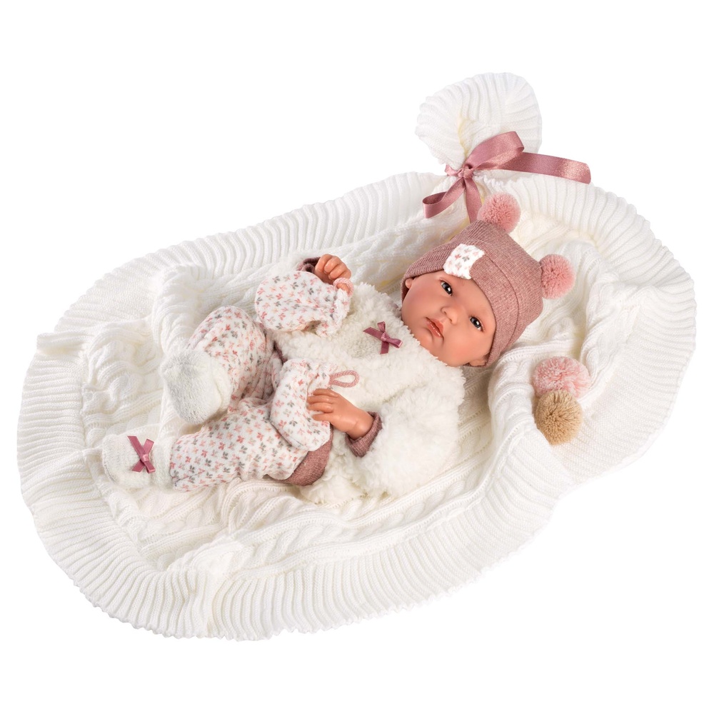 Llorens - Anatomically Correct Baby Girl Doll with Clothing & Blanket: Bimba - 35cm - Image 3