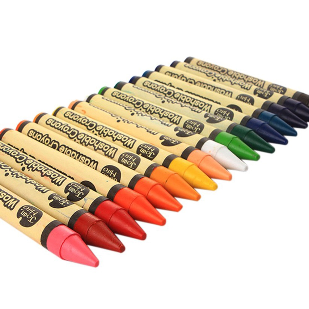 Jar Meló - Wax Crayons - Washable Non-Toxic - 24 Colours - Image 2