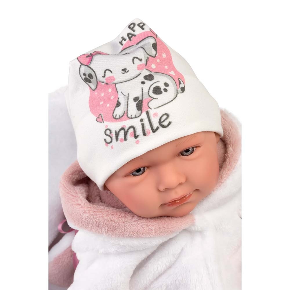 Llorens - Baby Girl Doll with Crying Mechanism, Clothing & Carrycot: Mimi - 42cm - Image 4