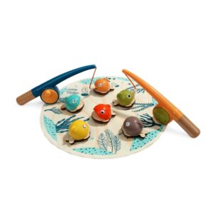 TopBright - Montessori Wooden Fishing Game - Kids Fine Motor Toy