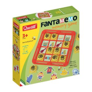 Quercetti - Fanta Memo Bee Memory Game - Nature-Themed Matching Cards for Kids