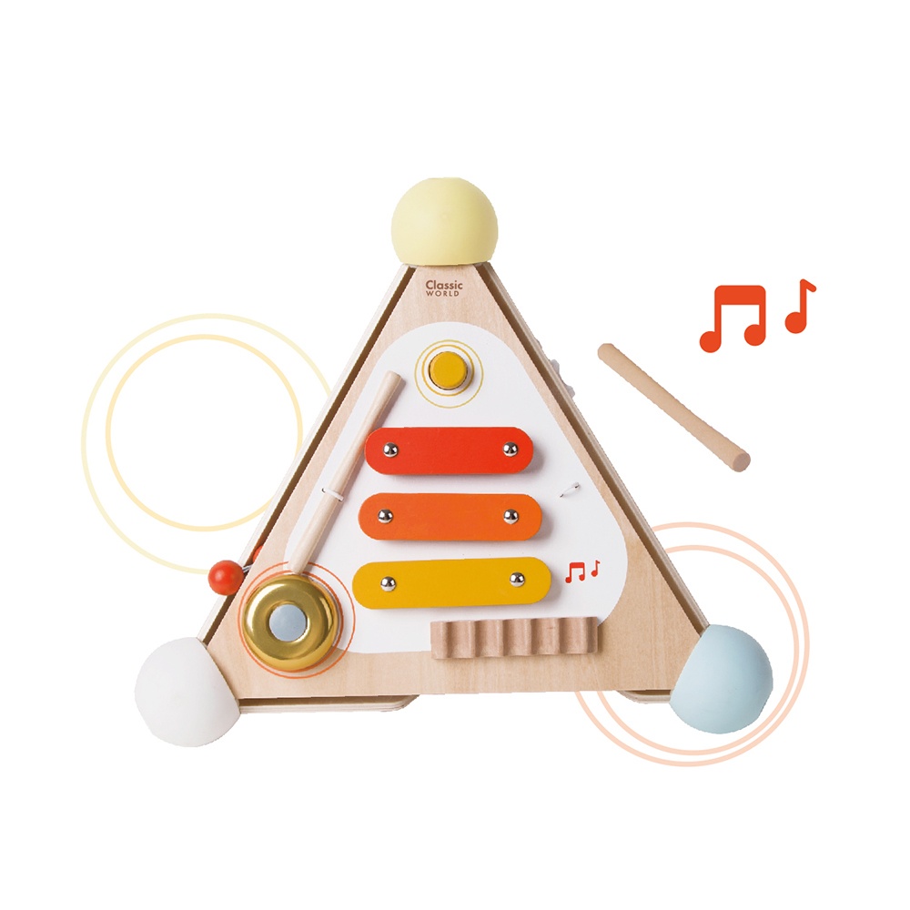 Classic World - Pyramid Activity Box - Four Sided Multi-Activity Busy Board - Image 3