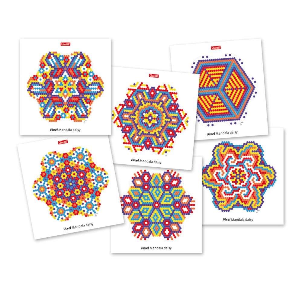 Quercetti - FantaColor Mandala Design Set - Peg Board Art & Pattern Activity - Image 4