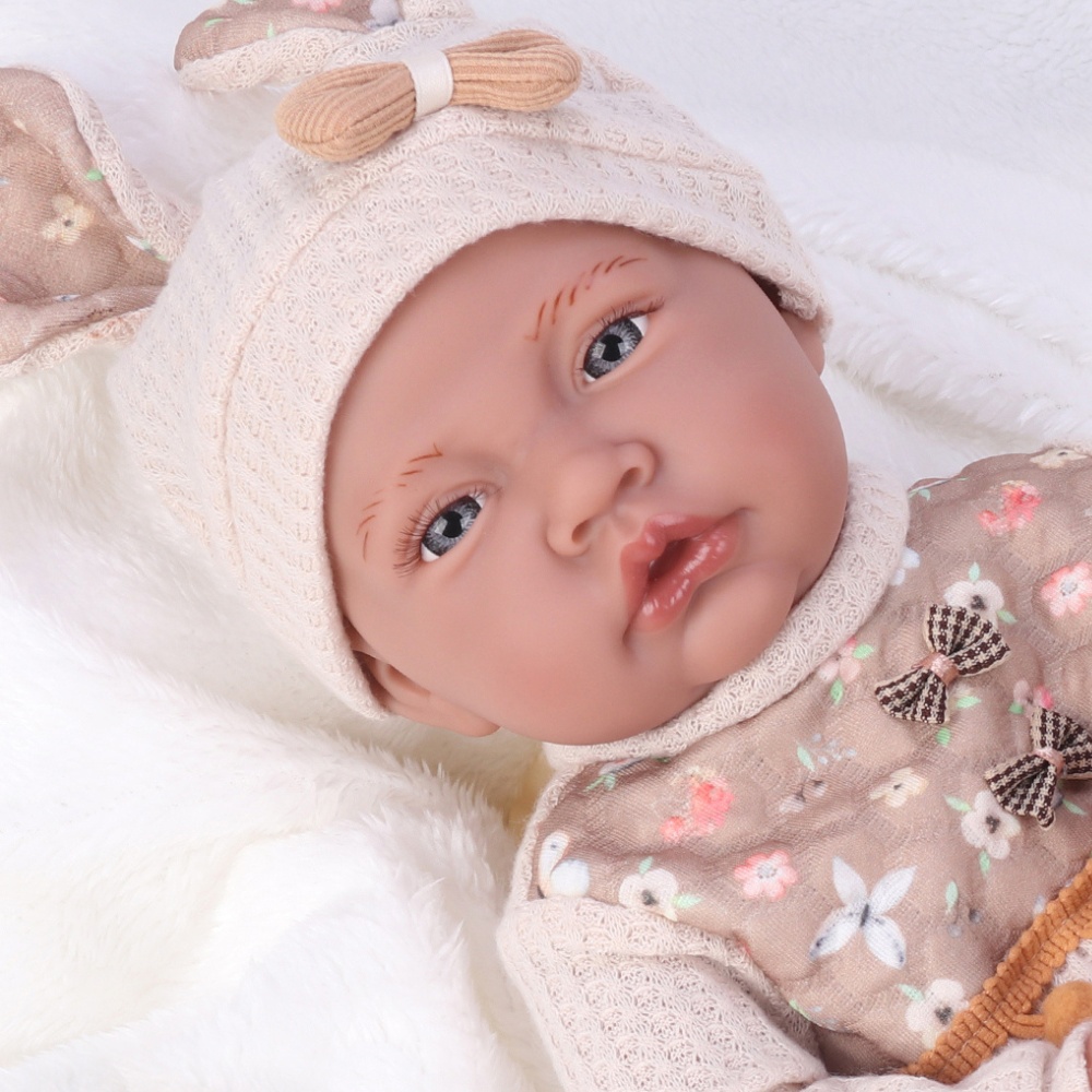 Baby Girl Doll with 12 Sounds - Soft Cotton Body - 40cm - Image 4
