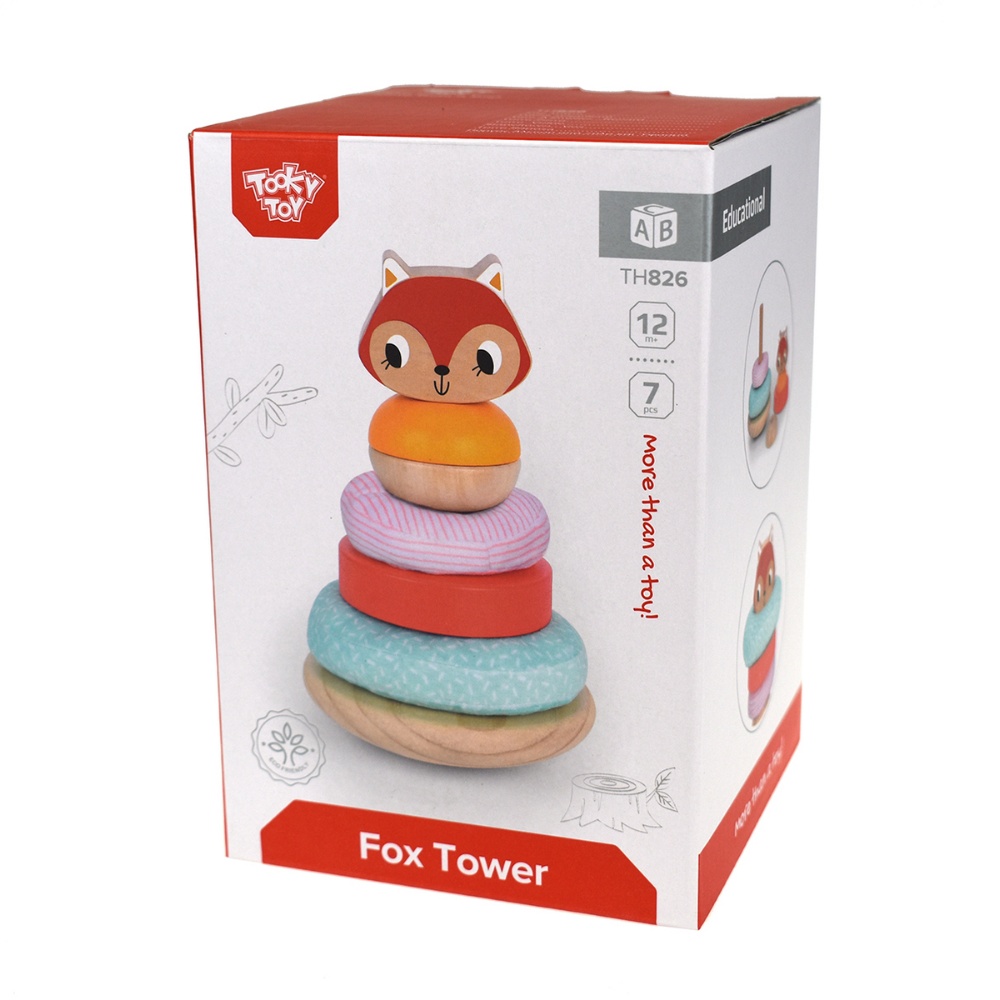 TookyToy - Fox Stacking Tower Activity Toy - Image 5