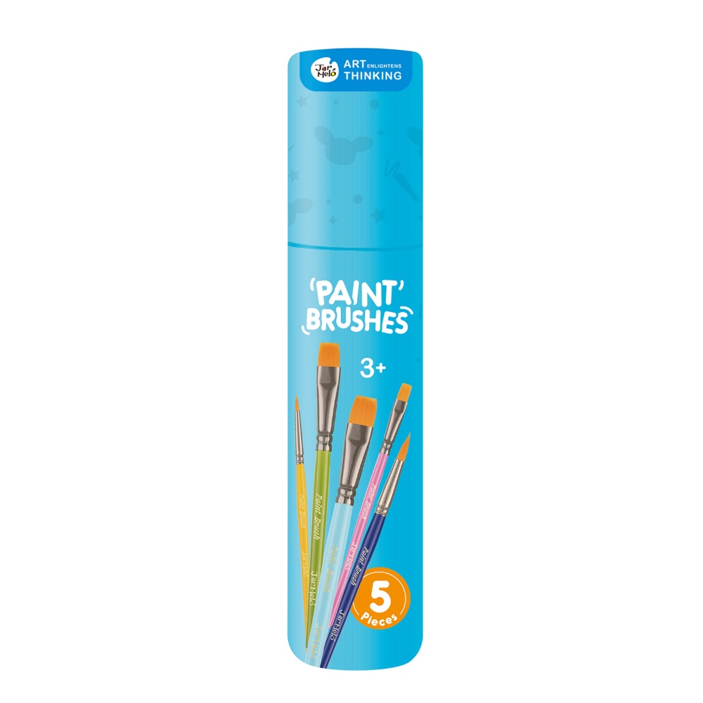 Jar Meló - Paint Brushes Set - 5 Pieces Kids Art Brushes - Image 3