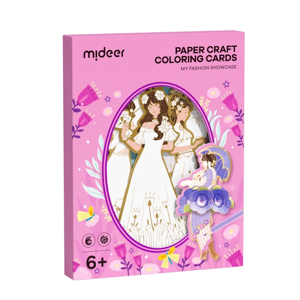 Mideer - Paper Craft Colouring Cards - My Fashion Showcase
