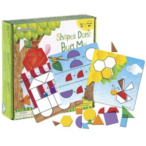 Learning Resources - Shapes Don't Bug Me Activity Set: Learning Math Games for Kids