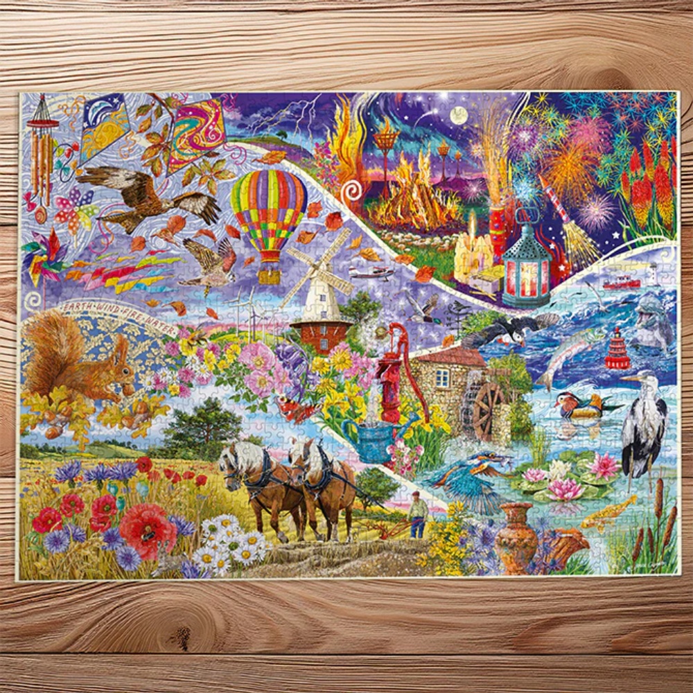 Gibsons - Elemental - 1000 Piece Jigsaw Puzzle - Image 2