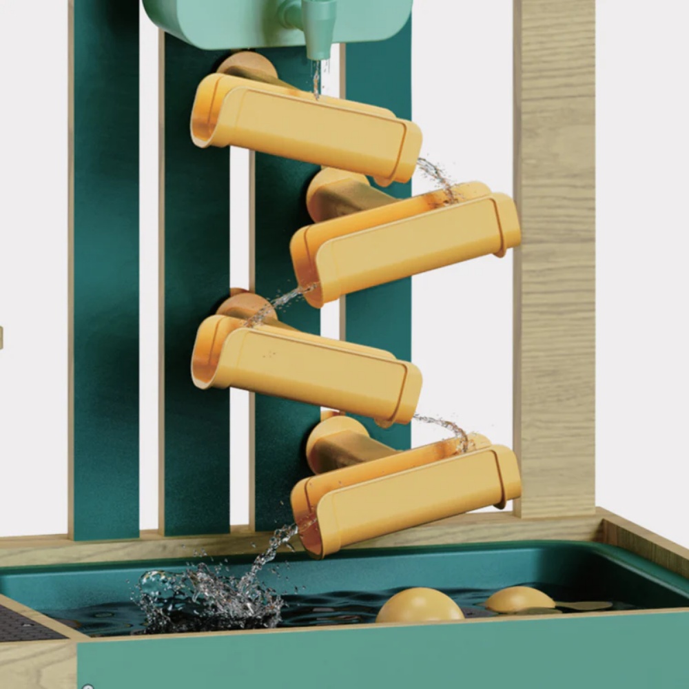 TopBright - Outdoor Wooden Mud Kitchen with Accessories - 8 Pieces - Image 7