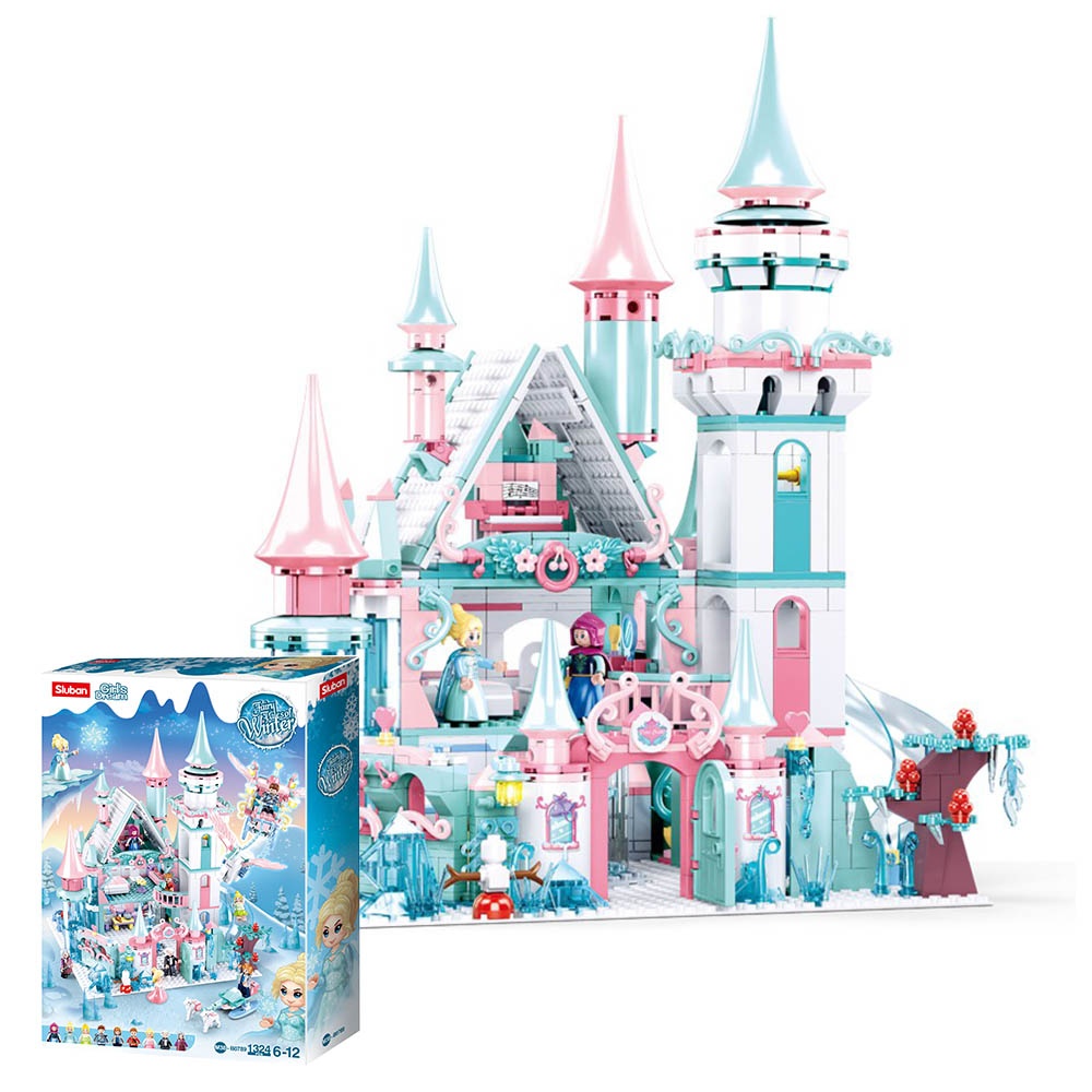 Sluban Building Set: Girls Dream - Fairy Tale of Winter - 1,324pcs - Image 3