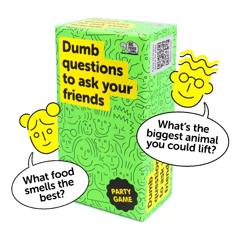Big Potato Games - Dumb Questions To Ask Your Friends - Party Card Game - 3-8 Players - Image 2