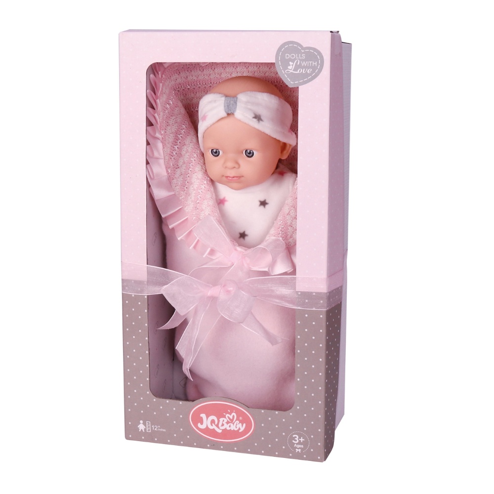 Baby Doll with Pink Clothing & Accessories - Vinyl Body - 30cm - Image 5