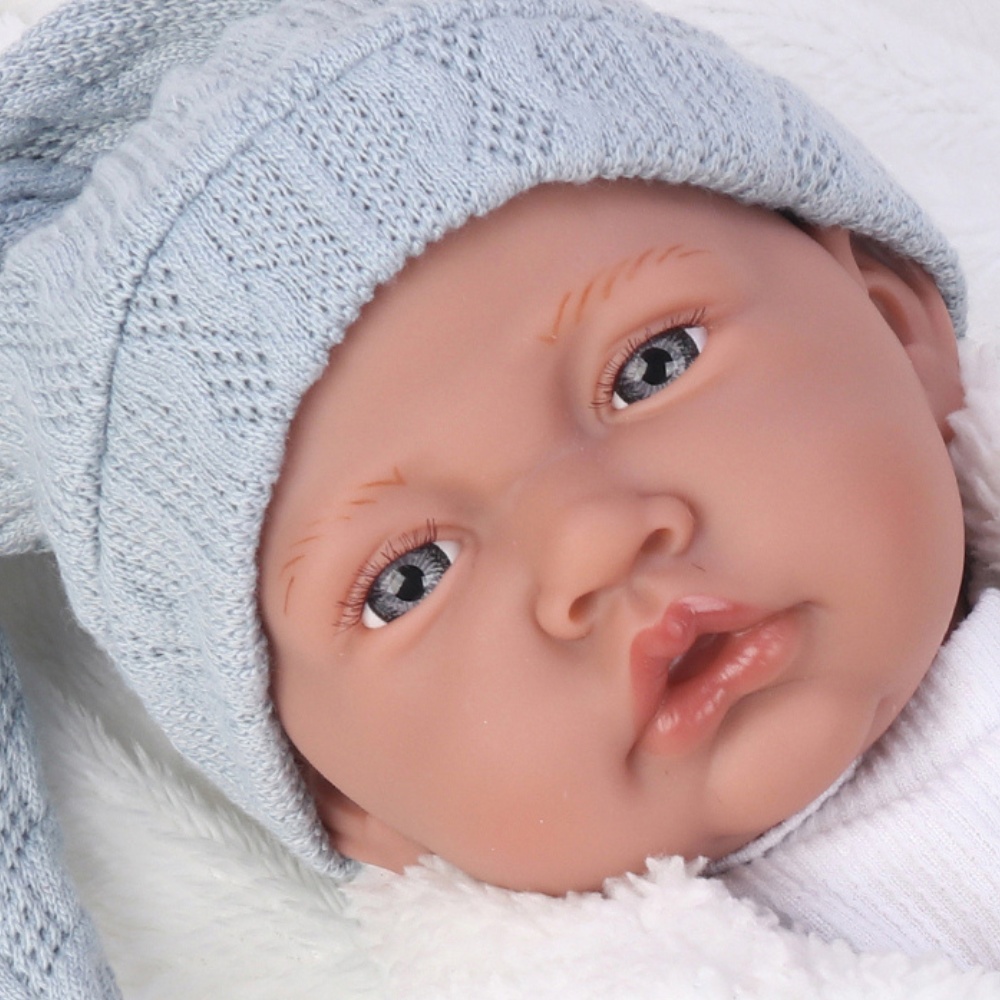 Baby Boy Doll with 12 Sounds - Soft Cotton Body - 40cm - Image 4