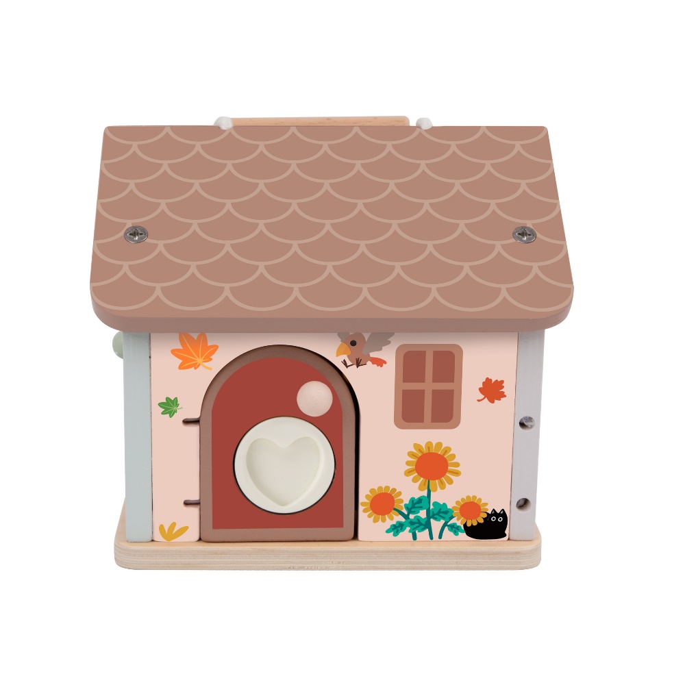 Classic World - Play & Learn - Wooden Locking House - Image 2