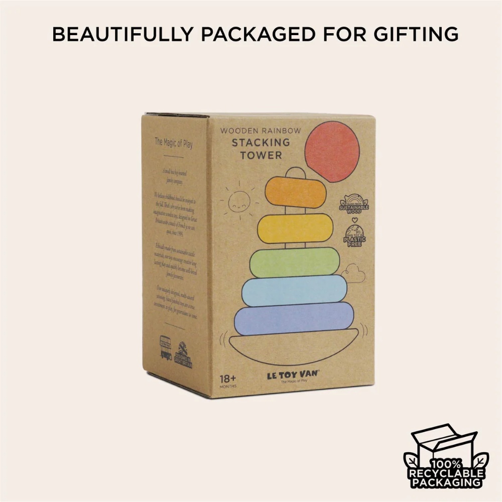 Le Toy Van - Rainbow Stacking Tower - Image 8