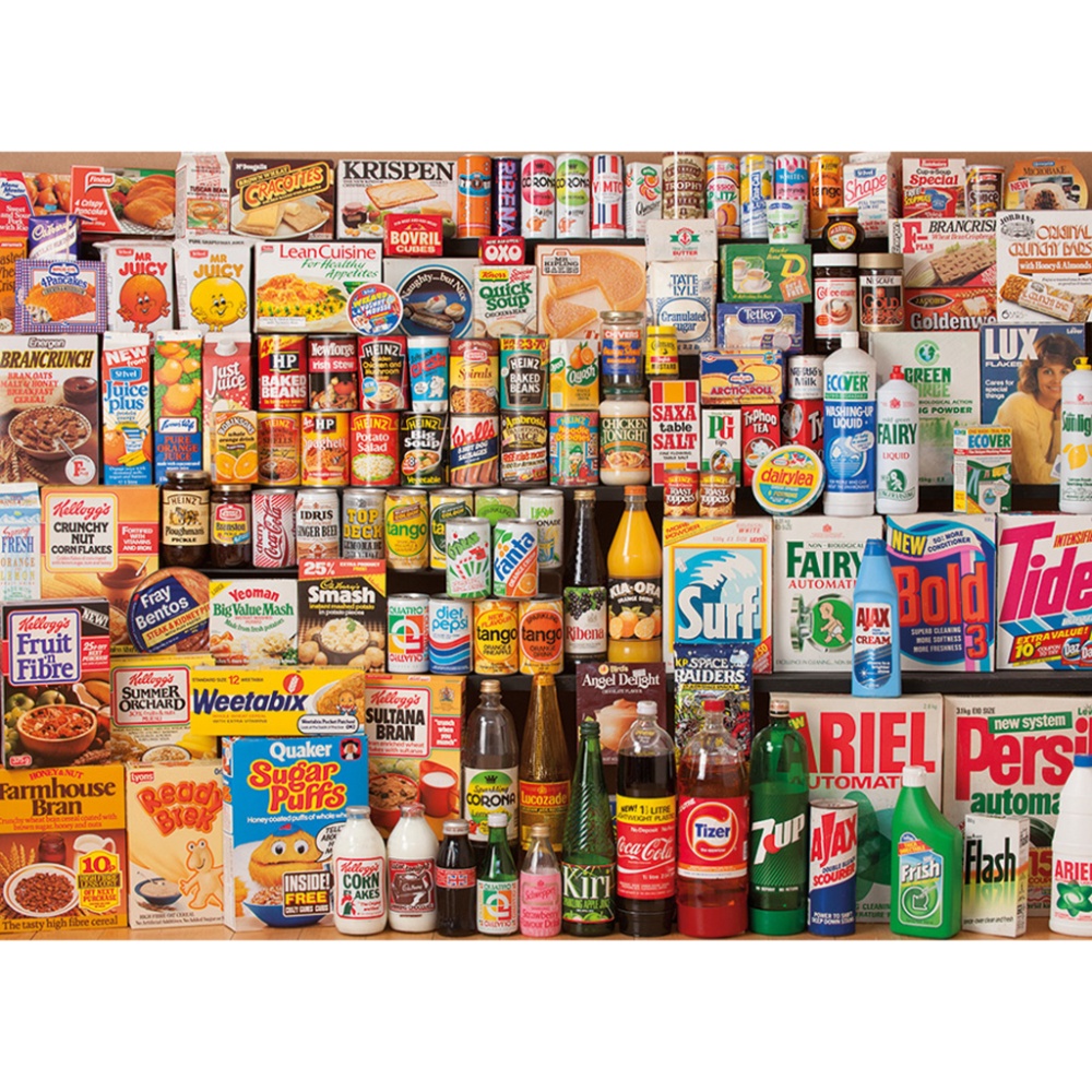 Gibsons - 1980s Shopping Basket - 1000 Piece Jigsaw Puzzle - Image 2