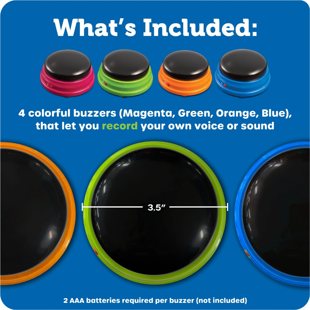 Learning Resources - Recordable Answer Buzzers (Set of 4) - Image 7