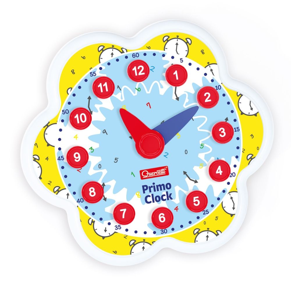 Quercetti - Play Montessori Wooden Clock - Time Learning Toy for Kids - Image 2