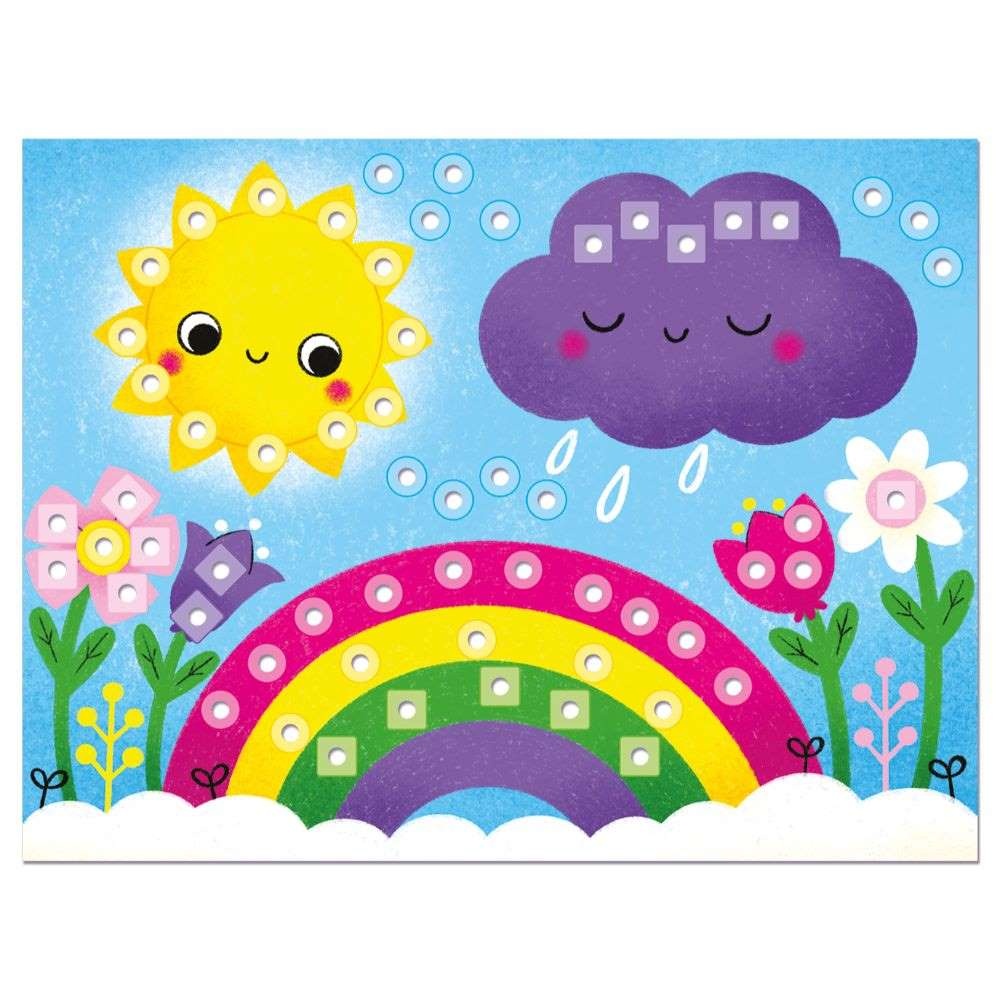 Quercetti - FantaColor Nature Peg Board Set - Mosaic Art Activity with Pattern Cards - Image 3