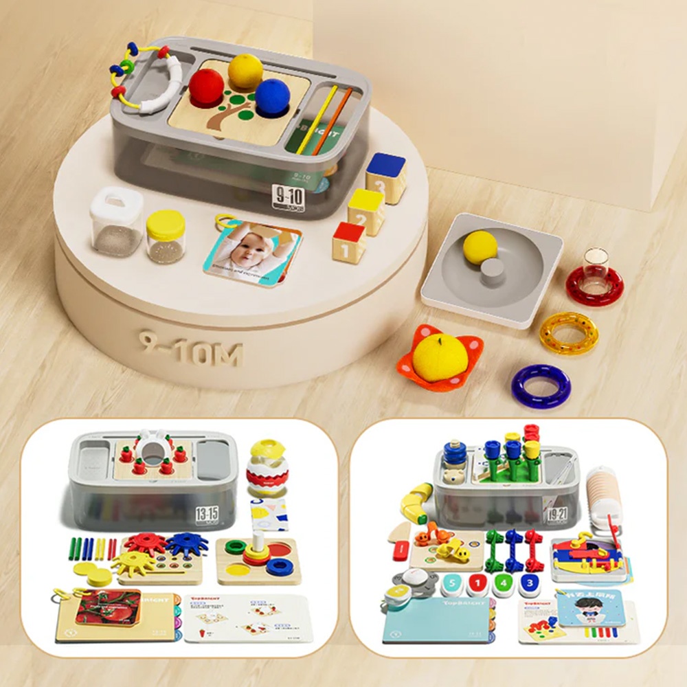 TopBright - 8-in-1 Montessori Educational Activity Box - 9-10 Months - Image 2