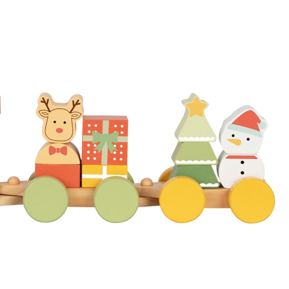 hi Pando - Wooden Christmas Stacking Train - Image 3