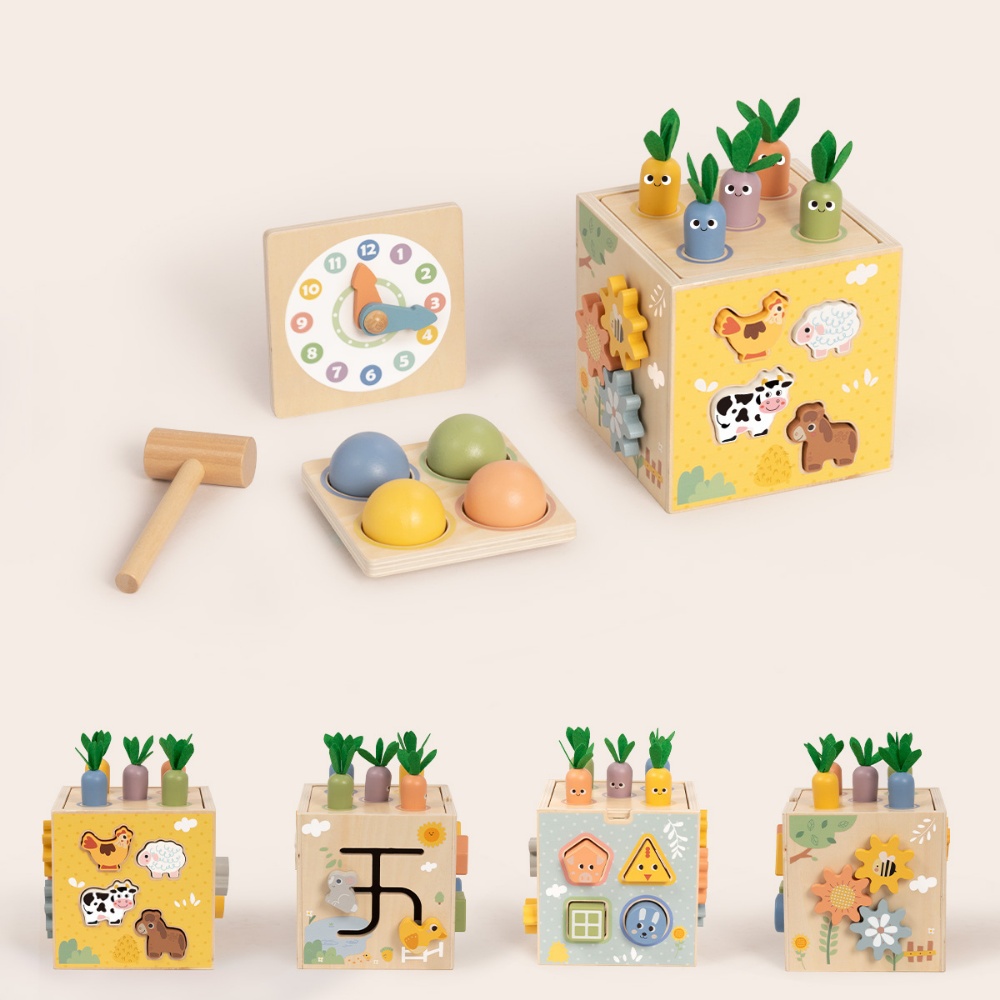 TookyToy - Wooden Play Cube Activity Toy - Image 5