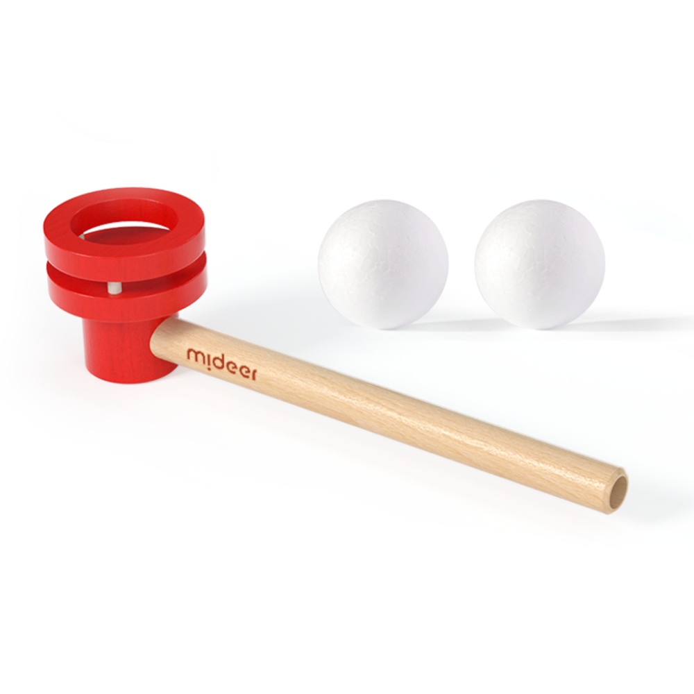 Mideer - Wooden Blow Pipe: Breathing Therapy Toy for Kids - Image 2