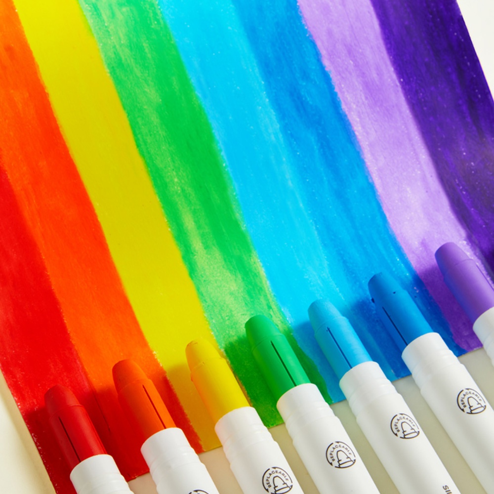 Mideer - Silky Crayons Refills - 12 Colours - Image 3