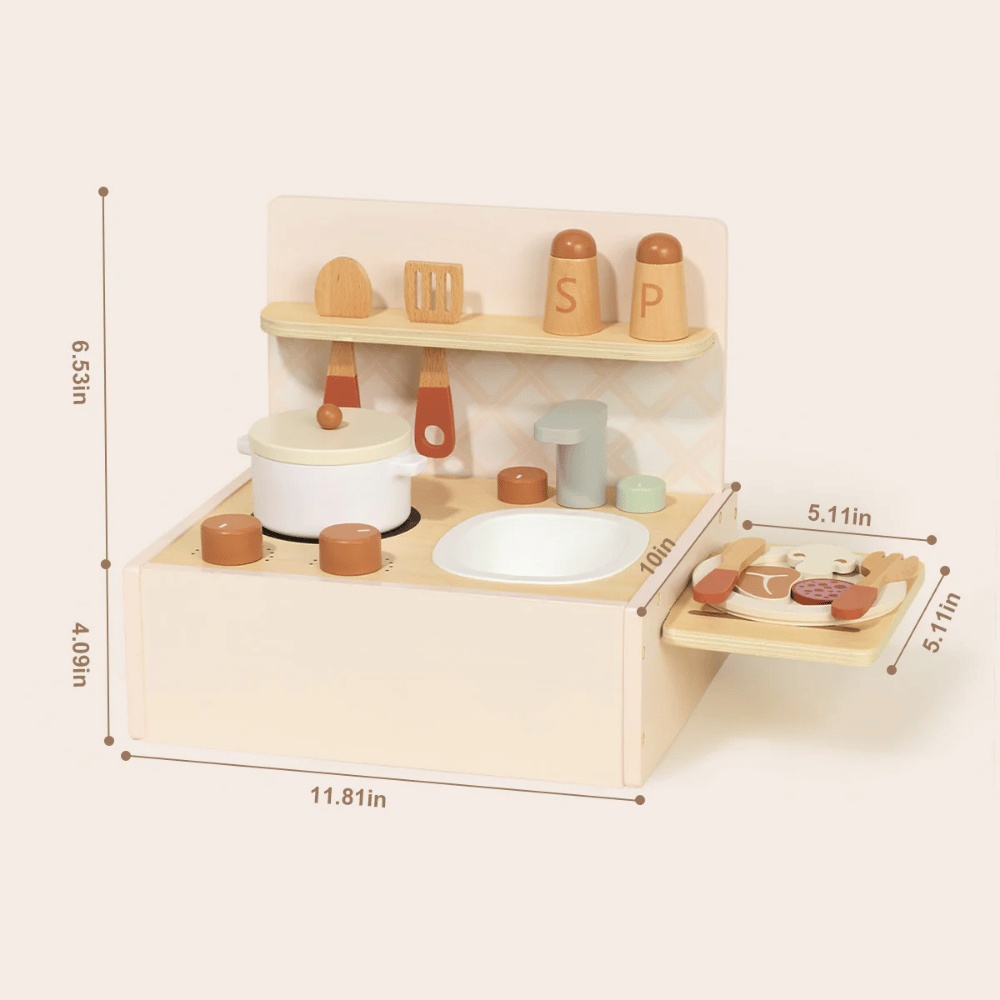 TookyToy - Pretend Play Kitchenware & Cooking Toy Playset - Image 7