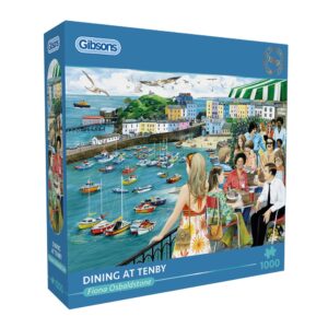Gibsons - Dining at Tenby - 1000 Piece Jigsaw Puzzle