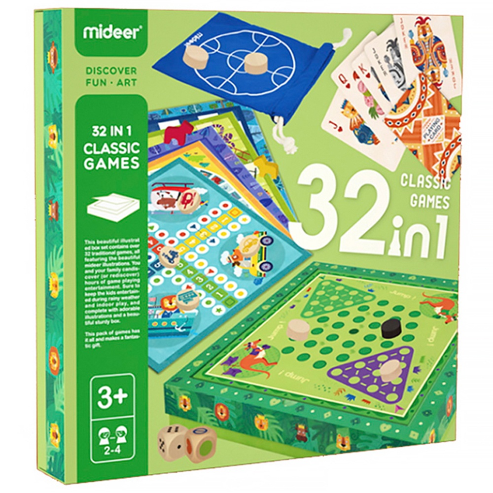 Mideer - 32-in-1 Classic Board Games Set for Kids and Family - Image 5
