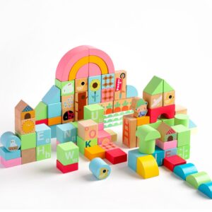 Classic World - Play & Learn - Rainbow Garden Set - 100pcs