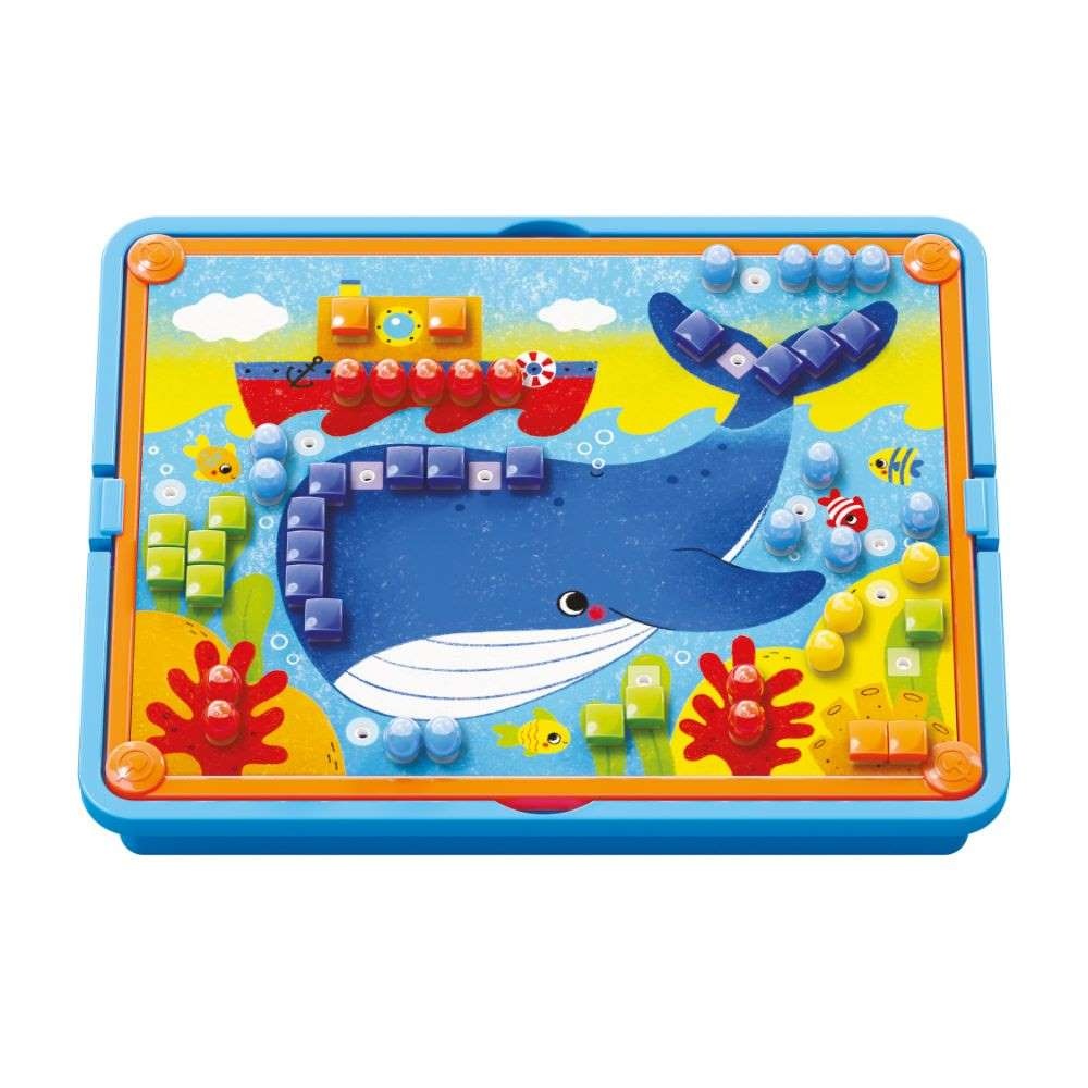 Quercetti - FantaColor Animal Peg Board Set - Mosaic Art Activity with Pattern Cards - Image 2