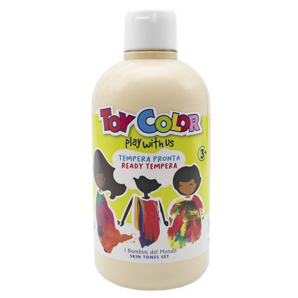 Toy Color - Superwashable Ready-Mix Tempera Paint for Kids - Skin Tone Shades - Bulk Pack 6 x 500ml - Image 7