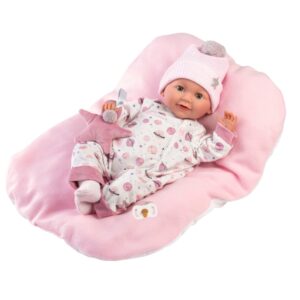 Llorens - Baby Girl Doll with Clothing & Cushion: Heidi - 42cm