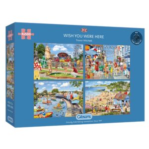 Gibsons - Wish You Were Here - 4 x 500 Piece Jigsaw Puzzles
