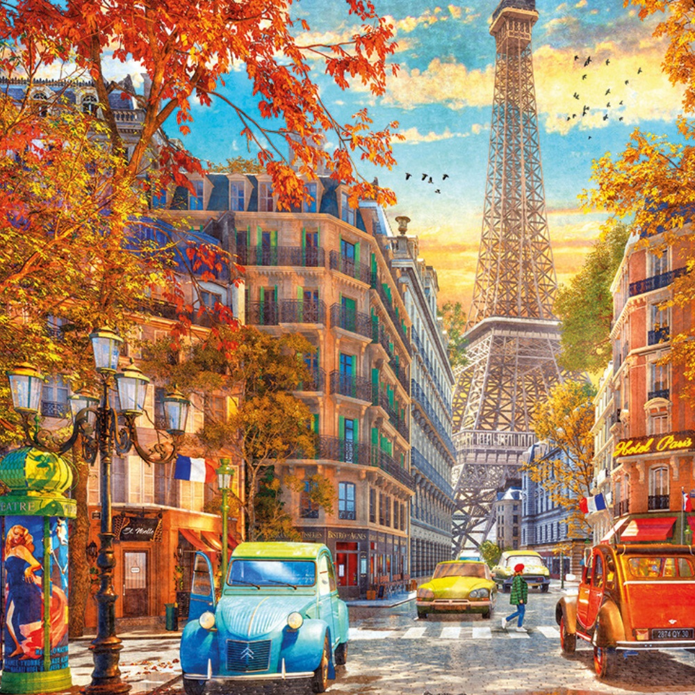 Gibsons - Autumn in Paris - 1000 Piece Jigsaw Puzzle - Image 3