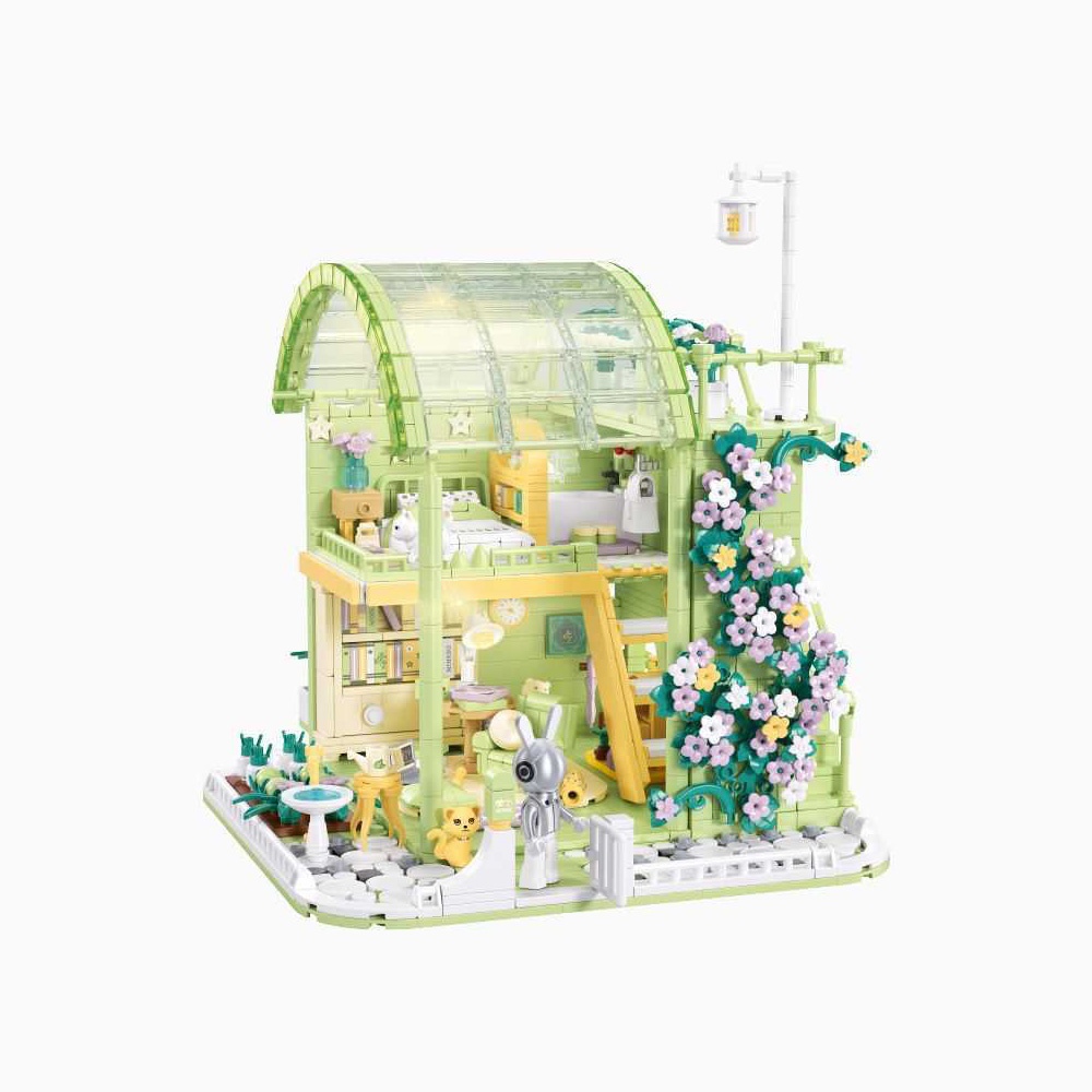 Sluban Building Set: Pleyerid - Spring Cottage With USB Light - Image 4
