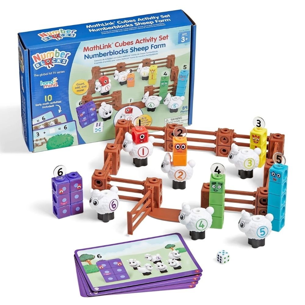 Hand2Mind - MathLink® Cubes Activity Set Numberblocks® Sheep Farm