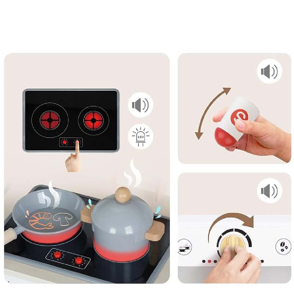 TookyToy - Pretend Play Wooden Kitchen Set - Image 6
