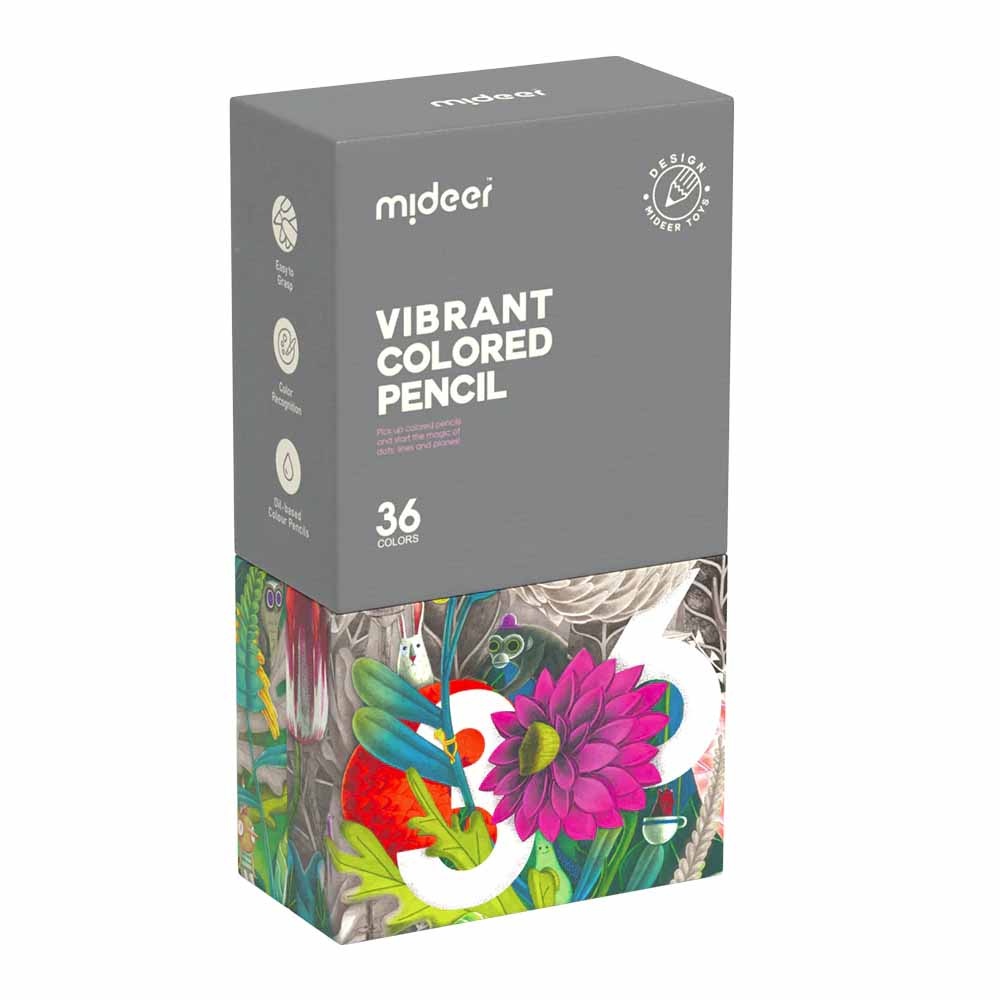 Mideer - Vibrant Coloured Pencil - 36 Colours